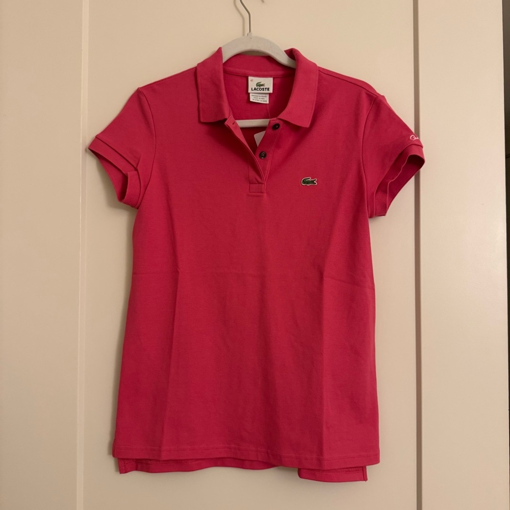Lacoste Bold Pink Polo Shirt